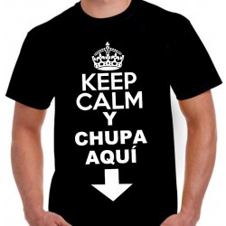 KEEP CALM Y CHUPA AQUI
